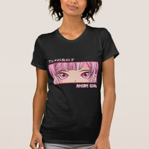 Anime Girl ziet Japans Japans kunstanimum T-shirt