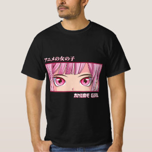 Anime Girl ziet Japans Japans kunstanimum T-shirt