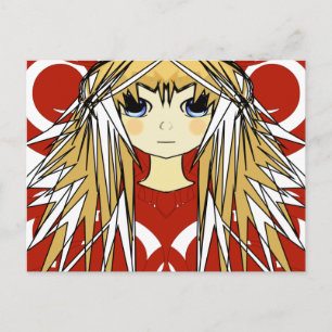Anime Girls Briefkaart