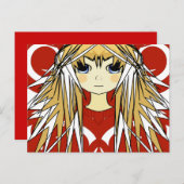 Anime Girls Briefkaart (Voorkant / Achterkant)