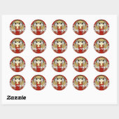 Anime Girls - - Gepersonaliseerd Ronde Sticker (Vel)