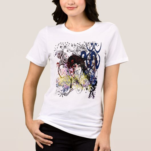 Anime Girls Tri-Blend Shirt (Voorkant)