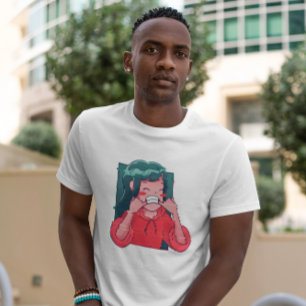 Anime Glitch Girl T-shirt