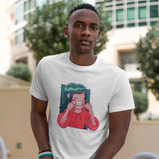 Anime Glitch Girl T-shirt