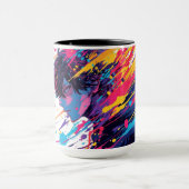 Anime Graffiti Chaos — Mug Splash de Couleurs | Ar (Centre)