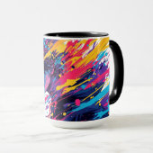 Anime Graffiti Chaos — Mug Splash de Couleurs | Ar (Devant droit)