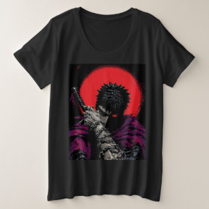 Anime Guerrier Épée Lune Rouge Art Hug