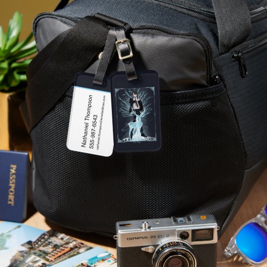 Anime HARRY POTTER™ Heren Patronus Bagagelabel (Voorkant /achterkant)