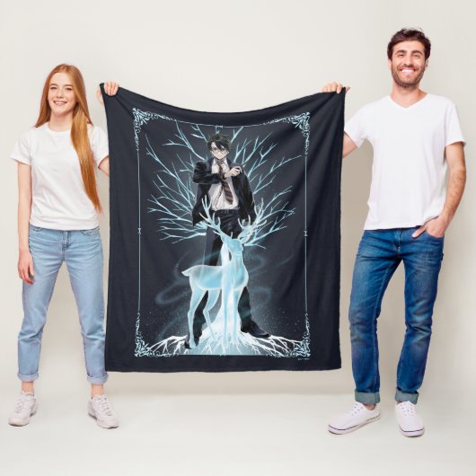 Anime HARRY POTTER™ Herten-Patronus Fleece Deken (In situ)