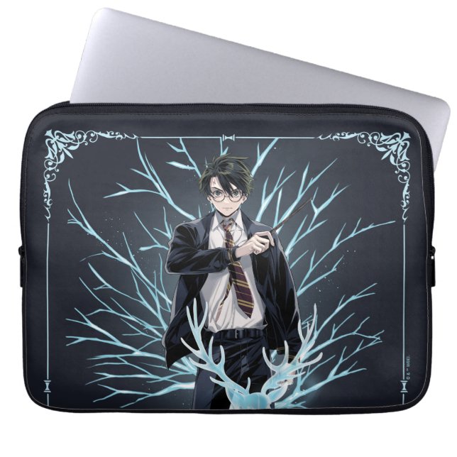 Anime HARRY POTTER™ Herten-Patronus Laptop Sleeve (Voorkant)