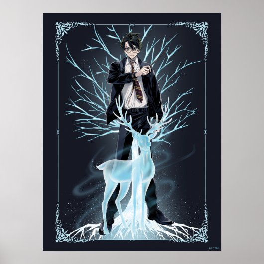 Anime HARRY POTTER™ Herten-Patronus Poster (Voorkant)