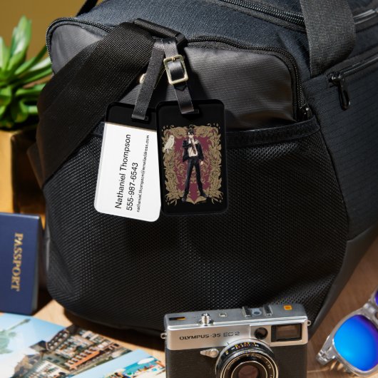 Anime HARRY POTTER™  Lijst Bagagelabel (Voorkant /achterkant)