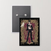 Anime HARRY POTTER™  Lijst Button (Voorkant / Achterkant)