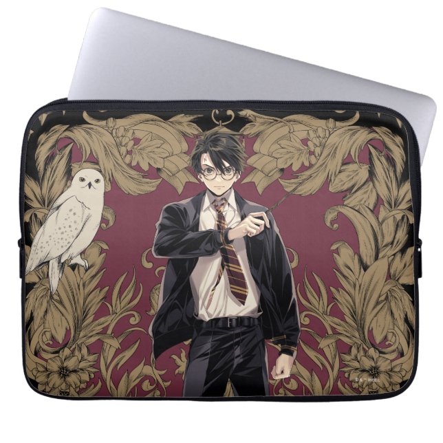 Anime HARRY POTTER™  Lijst Laptop Sleeve (Voorkant)