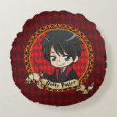 Anime Harry Potter Rond Kussen (Voorkant)