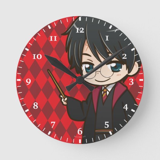 Anime Harry Potter Ronde Klok (Voorkant)
