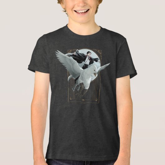 Anime HARRY POTTER™ Vlucht met Buckbeak Tri-Blend Shirt (Voorkant)