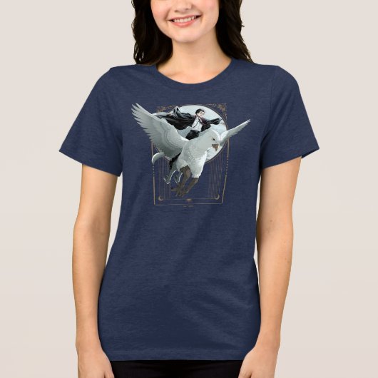 Anime HARRY POTTER™ Vlucht met Buckbeak Tri-Blend Shirt (Voorkant)