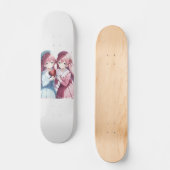 Anime harten Valentijnsdag Skateboard (Voorkant)