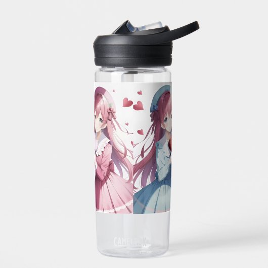 Anime harten Valentijnsdag Waterfles (Links)