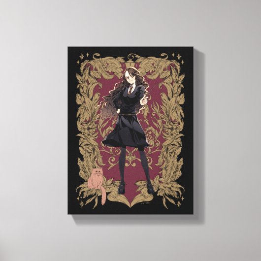 Anime Hermione Granger Lijst Canvas Afdruk (Voorkant)