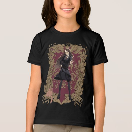 Anime Hermione Granger  Lijst Tri-Blend Shirt (Voorkant)