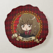 Anime Hermione Granger Rond Kussen (Achterkant)