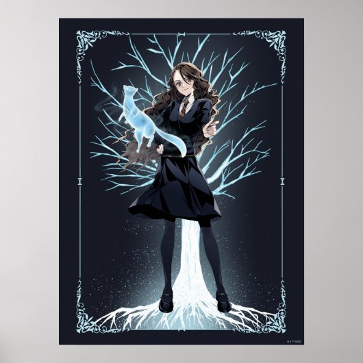 Anime Hermione Granger's Otter Patronus Poster (Voorkant)