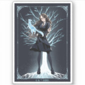 Anime Hermione Granger's Otter Patronus Sticker (Voorkant)