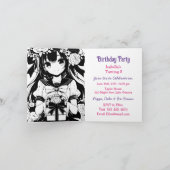 Anime Holding Kitten Meisje Verjaardag (Binnen)