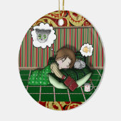 Anime Holiday Dream Keramisch Ornament (Links)