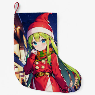 Anime Holiday Girl Christmas Stocking Kleine Kerstsok