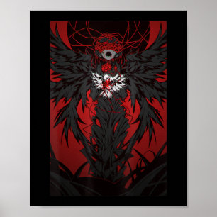 Anime Horror esthetic Scary Creepy Girl Japans Poster