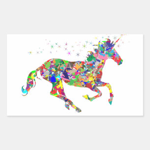 Anime Horse Sticker: Kleurrijke Paard Sticker