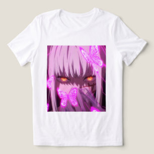 Anime IA Meisje Roze 4K Foto Tri-Blend Shirt