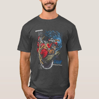 Anime-illustratie Whitebeard krabbelstijl grappig T-shirt