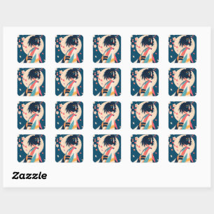 Anime inspiratie stickers 7 Bloesem Fluistering