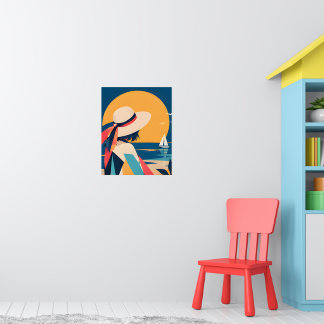 Anime inspiratieprint Nr. 9 Voorbij het Blauwe Poster