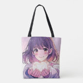 Anime- inspired design bag with Expressive Note Draagtas (Achterkant)