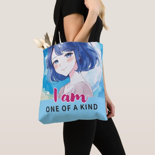 Anime- inspired design bag with Expressive Note Draagtas (Dichtbij)