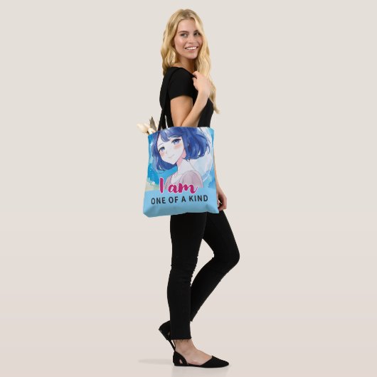 Anime- inspired design bag with Expressive Note Draagtas (Op model)