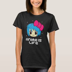 Anime is een leven Japanse animatie T-shirt
