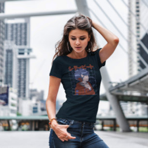 Anime Japanse jongen met hoofdtelefoon T-shirt