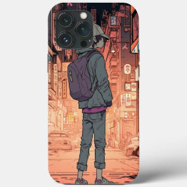 Anime Jongen Kunst iPhone 13 Pro Max Hoesje