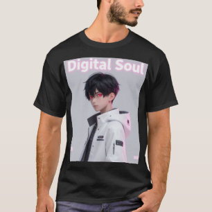 Anime Jongen Techwear Rode Ogen Edgy Esthetiek Sh T-shirt