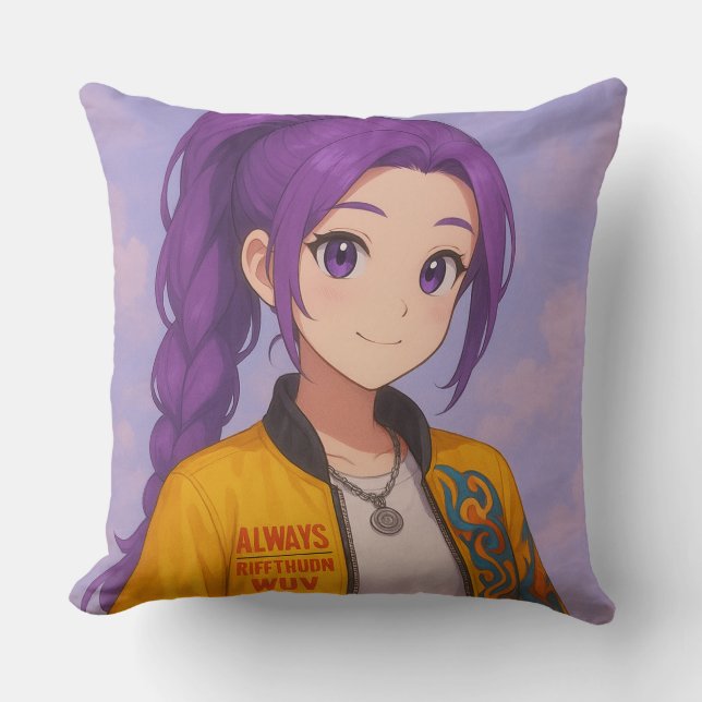 Anime K-Pop Idol Group | Original Manga-Style Pop  Kussen (Voorkant)