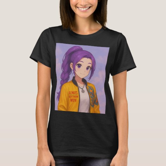Anime K-Pop Idol Group | Original Manga-Style Pop T-shirt (Voorkant)