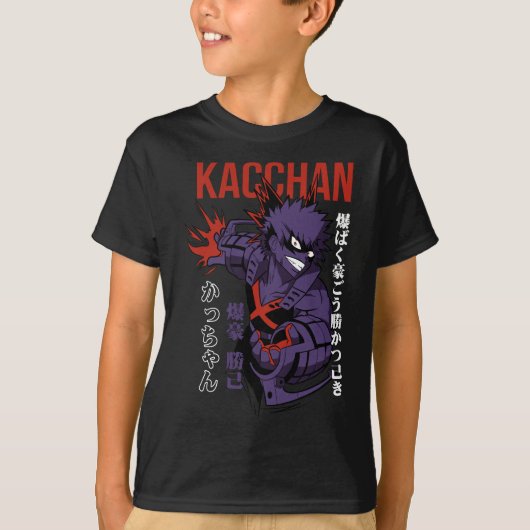 Anime Kacchan Bakugo T-shirt (Voorkant)