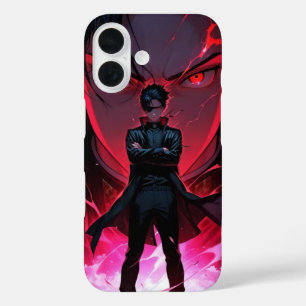 Anime karakter in een pak iPhone 16 hoesje