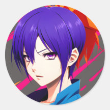 Anime karakter: Levendige digitale illustratie